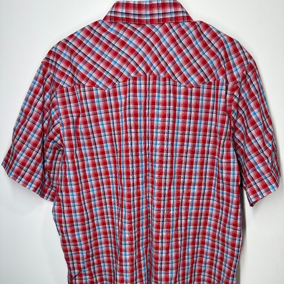 Wrangler Short Sleeve Plaid Wrancher Shirt - XL‎ - Picture 3 of 3